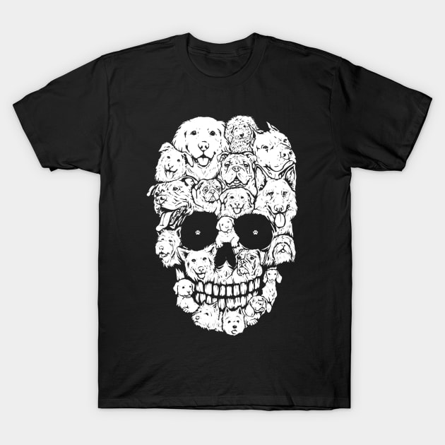 Dogs skull T-Shirt by TeeAbe